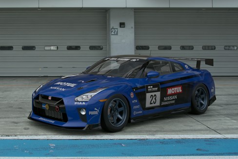 File:Nissan GT-R Gr.4 (GT7, Blue).jpg